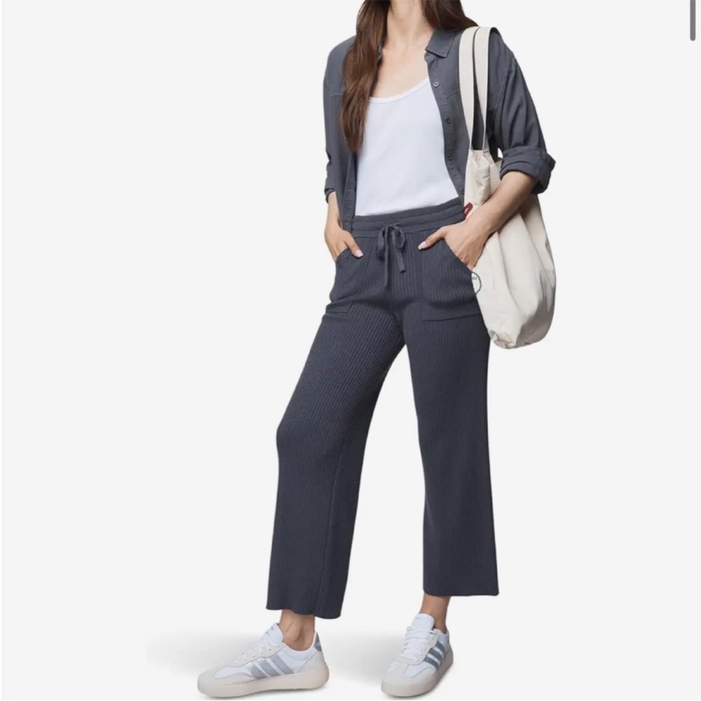 Splendid Navy Knit Pants Cashmere Blend